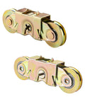 Sliding Patio Door Tandem Roller Assembly For Andersen Doors Compatible With Andersen Sliding Door Rollers Replaces Part 1273704 1964 1982 To Present Two Rollers With One And A Quarter Inch Bearing, steel wheel assembly