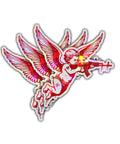 Set Of 3 Angel With Machine Gun Stickers Funny Gun Decals For Water Bottles Laptops Phones Cars Helmets Windows Bumpers Cupid Vibes And Hologram 3 Inch Vinyl Decals For Personalizing Any Smooth Surface
