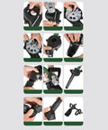 Assembly steps of Dual Use Angle Grinder To Blower Adapter Kit Converts Your Grinder Into A Blower Vacuum For Dust Free Workshop