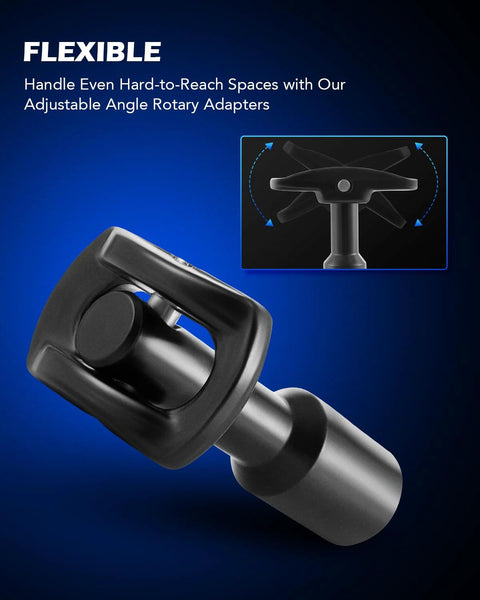 Adjustable angle rotary adapter from Rear Axle Bearing Puller Tool Kit and Slide Hammer Set, Axle Seal and Bearing Remover Set.