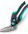 Heavy Duty Multipurpose Angled Craft Scissors 10 Inch Japanese Stainless Steel Serrated Blade Industrial Shears For Thick Fabrics