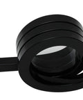 Angled mud flap hanger with three-coil damping spring and reflective plate delivers stable alignment, reduces vibration, and resists rust with black powder coating and E coating; hardware included, sold as a pair
