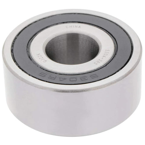 Two Pack Angular Contact Ball Bearings with double rubber seal deliver high speed, precise rotation for machinery and automation