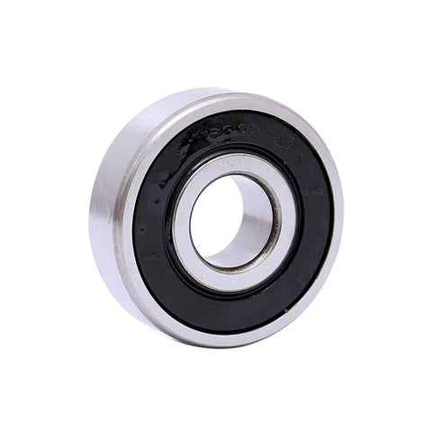 Angular Contact Ball Bearing 3204-2RS with 2RS seal, compact 20x47x20.6 mm size, side view for precision motors, gearboxes, spindles.