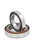 Angular Contact Ball Bearing Pair 71807AC 35x47x7mm P5 High Precision For Machine Tool Spindles And Precision Motors, steel rings close-up