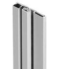 Close-up of Continuous Geared Full Surface Anodized Aluminum Door Hinge 83 Inch Heavy Duty Center Pivot for Storefront Repair