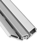Continuous Geared Full Surface Anodized Aluminum Door Hinge 83 Inch Heavy Duty Center Pivot for Storefront Repair
