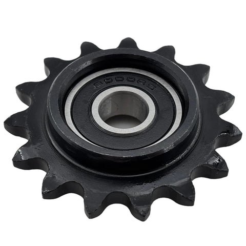 ANSI 35 Roller Chain Idler Sprocket Type C Built Tough Heavy Duty For Three Eight Inch Pitch With Ten Millimeter Bore And Fifteen Teeth