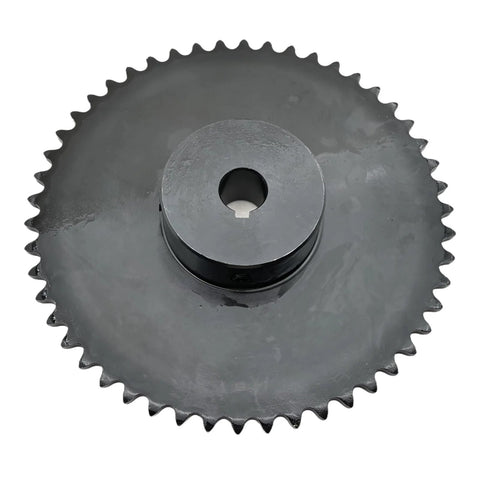 Built to Last ANSI 35 Type B Roller Chain Sprocket, 50 Teeth, 3/8 Pitch, 5/8 Inch Bore, Hardened 1045 Steel with Antirust Finish