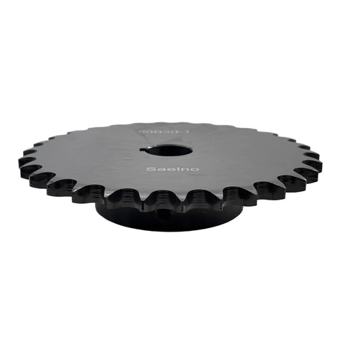 Built Tough ANSI 50 Roller Chain Sprocket Type B 1 Inch Bore Saelno 30 Teeth For Five Eighth Inch Pitch Chain Hardened 1045 Carbon Steel