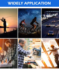 Various applications of 12 Pack ANSI Z87.1 Safety Glasses For Men Women Youth With Anti Scratch Lenses including cycling and woodworking.