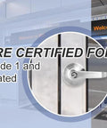 Heavy Duty Storeroom Door Lever Lockset For Commercial Use ANSI Grade 2 BHMA Grade 2 ADA Compliant UL 3 Hour Fire Rated