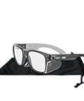 ANSI Z87.1 Safety Glasses With Anti Fog UV Protection Clear Lens Side Shields on case