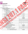 ANSI Z87.1 pass certification document for Clear Lens Ballistic Tactical Glasses focusing on eyewear safety standards.