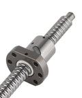 Close-up of 39.374 Inch Rolled Anti Backlash Ballscrew With Low Backlash Ball Nut for CNC machines and 3D printers.