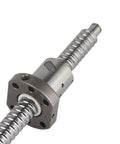 Close-up of a 39.374 Inch Rolled Anti Backlash Ballscrew with Low Backlash Ball Nut for CNC Machines and 3D Printers.