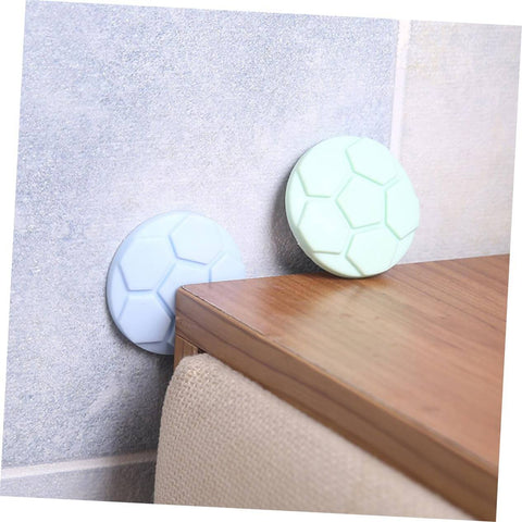 Protective Pads For Washing Machine And Home Use Anti Collision Door Handle Bumpers Durable Noise Dampening Muffler Pads 5 Pack With Strong Adhesive Random Colors installed on wall and furniture corner
