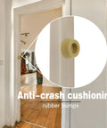 Rubber bump installed as anti-crash cushioning on interior door frame