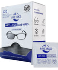Anti Fog Glasses Wipes Pack 120 PreMoistened Lens Cleaner For Glasses Sunglasses with open box and individual packet