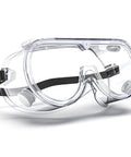 Anti-Fog Indirectly Vented Lab Goggles Over Glasses Wide Vision Splash-Proof with adjustable strap and clear PVC material
