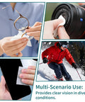Large Anti-Fog Lens Wipes 12x12cm, 100 Count, Individually Wrapped for Glasses being used on lenses and screens