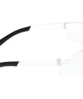 Side view of BearKat 3 Anti Fog Polycarbonate Safety Glasses with Non Slip Temples, featuring clear lenses and black temple sleeves.