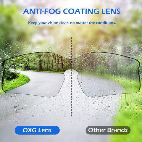 Comparison of anti-fog clear lens versus standard lens for Anti Fog Clear Safety Glasses ANSI Z87.1 Eye Safety For Work And Shooting