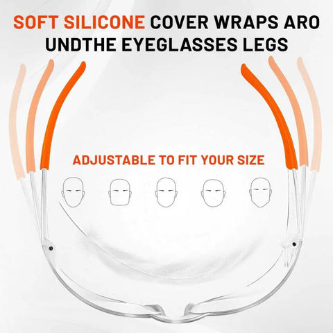 Anti Fog ANSI Z87.1 Safety Glasses For Construction And Woodworking Unisex with soft silicone adjustable temple covers