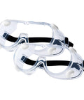 Anti Fog Safety Goggles Over Glasses For Lab Woodworking Painting 2 Pack with clear polycarbonate lenses and adjustable strap