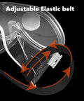 Close-up of Anti Fog Safety Goggles With Wide Vision Lens For Chemical Splash showing adjustable elastic belt