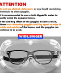 Anti Fog Safety Goggles With Wide Vision Lens For Chemical Splash with instructions for cleaning and maintenance