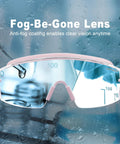 Front view of Over Glasses Safety Goggles with Anti Fog Clear Wraparound Lens ANSI Z87.1, showing fog-resistant technology.