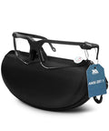 Anti Fog Hunting Glasses With Case For Adults UV400 Wraparound Safety Glasses shown on black case