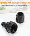 Six Pack Three Quarters Inch Female Pipe Thread To One Half Inch Drip Tubing Adapter For Garden Irrigation FHT To One Half Inch Barbed Drip Line Connector PVC Faucet Adapter Connects Three Quarters Inch Faucet Hose Bibb Easy Install black adapters