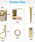 Product size dimensions of Anti Rattle Hitch Pin For 2 Inch Trailer Receiver With Hollow Shank Accessories Five Eighth Inch Pin Hole