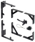 Heavy Duty Anti Sag Gate Kit With Latch For Wooden Fence Gates, featuring rust resistant steel brackets and latch hardware