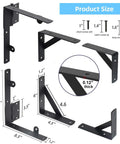 Heavy Duty Anti Sag Gate Kit With Latch For Wooden Fence Gates, showing corner brace brackets, dimensions, and rust resistant steel hardware.