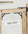 Anti Sag Gate Kit With 90 Degree Gate Corner Bracket And Heavy Duty Hinges for wooden fences showing adjustable bracket fitting