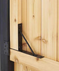 Anti Sag Gate Kit Heavy Duty No Sag Kit For Wooden Gate Fence With Gate Latch Powder Coated Rust Resistant Steel shown on wood gate
