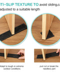 Beefy 200 Pack 8 Inch Composite Plastic Shims for leveling furniture, shown with anti-slip texture, adjustable length for stability