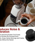 Anti Slip Rubber Feet Bumpers For Encore Coffee Grinder Replacement Feet, Tough Push In Base Cushions For Stability shown