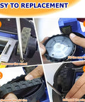 Installation steps for Anti Slip Replacement Tire Set For J7 I7 S9 500 600 700 800 900 E3 E5 Robot Vacuum Cleaners