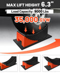 Tire Change Ramp For Trailers And Campers Lifts Up To 6.3 Inches No Jack Needed Anti Slip Ramp With Chocks for RVs