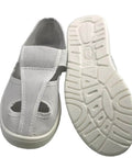 Anti Static Four Hole White Shoe For Cleanroom And Electronics Lab Unisex Footwear Pro Grade Size EU 45 275mm PU Sole