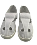 Anti Static Four Hole White Shoe For Cleanroom And Electronics Lab Unisex Footwear Pro Grade Size EU 45 275mm PU Sole