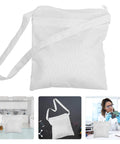Anti Static Tote Bag With Handles, ultra lightweight single layer ESD dust proof storage purse organizer, white, Eringogo