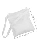 Anti Static Tote Bag With Handles, Ultra Lightweight Single Layer ESD Dust Proof Storage Purse Organizer, white, 360x350x2 mm