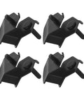 Anti Vibration Motor Mounts 4 Pcs For Honda EB Series 2 To 3KW Engines, black metal mounts, front view, four-pack