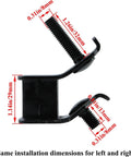 Side view of anti-vibration rubber mount with measurements, ideal to protect your open-frame generator with this anti vibration rubber mount set.