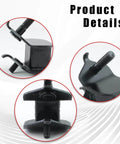 Close-up of anti vibration rubber mount set for 5500W to 9500W open frame generators with 8mm and 10mm nuts